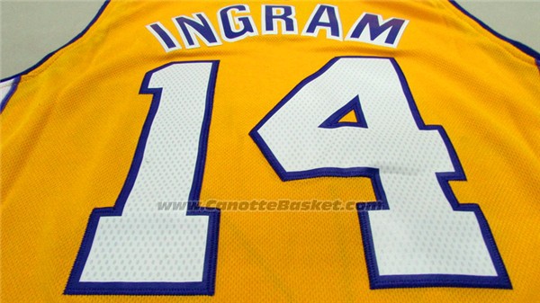 Maglia Los Angeles Lakers Brandon Ingram #14 Giallo
